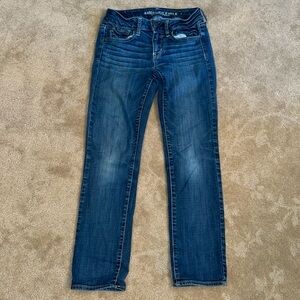 American Eagle Straight Super Stretch Jeans, Sz 4